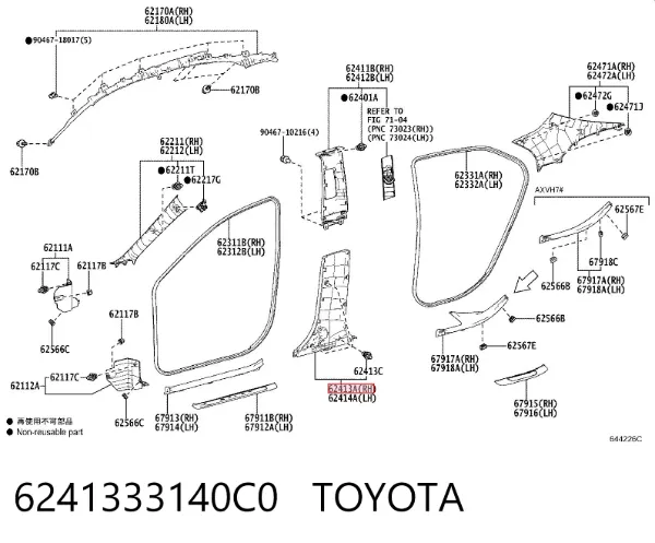  6241333140C0 Toyota