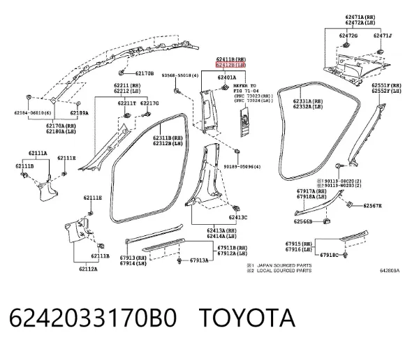  6242033170B0 Toyota