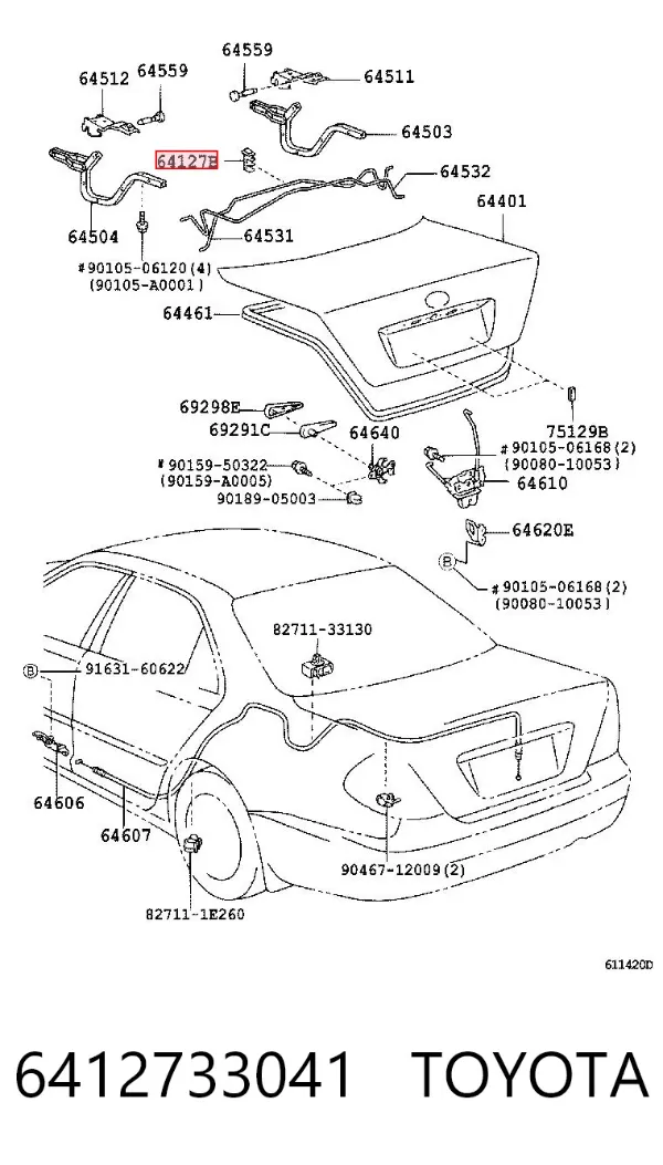  6412733041 Toyota