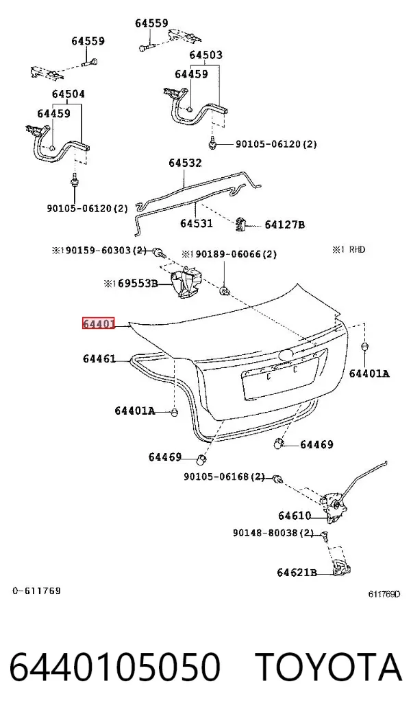 Ляда 6440105050 Toyota