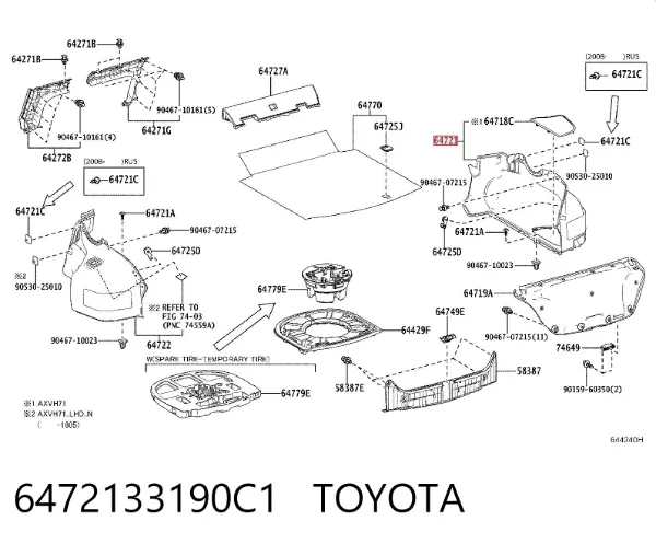  6472133190C1 Toyota