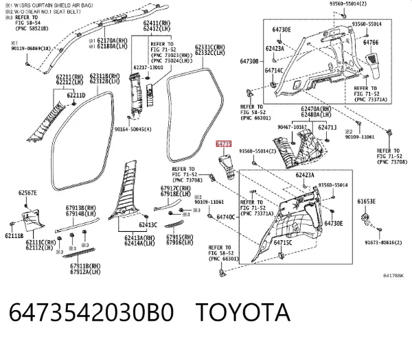  6473542030B0 Toyota