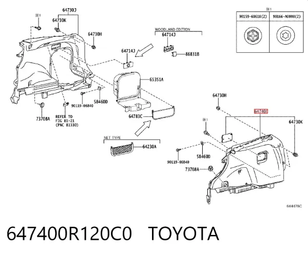  647400R120C0 Toyota