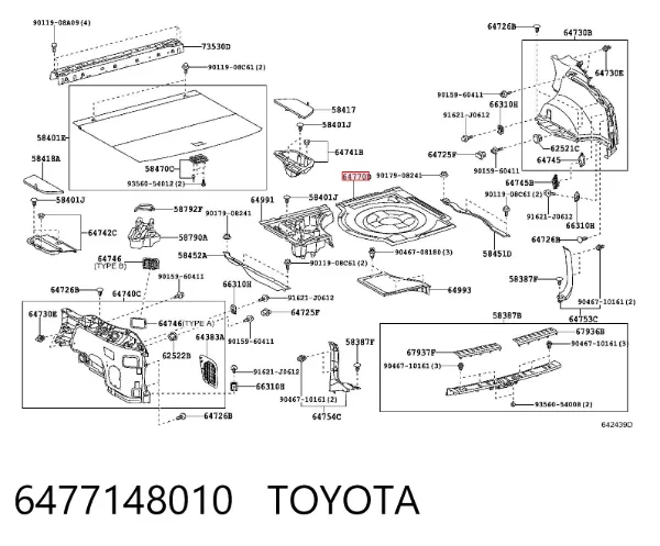  6477148010 Toyota