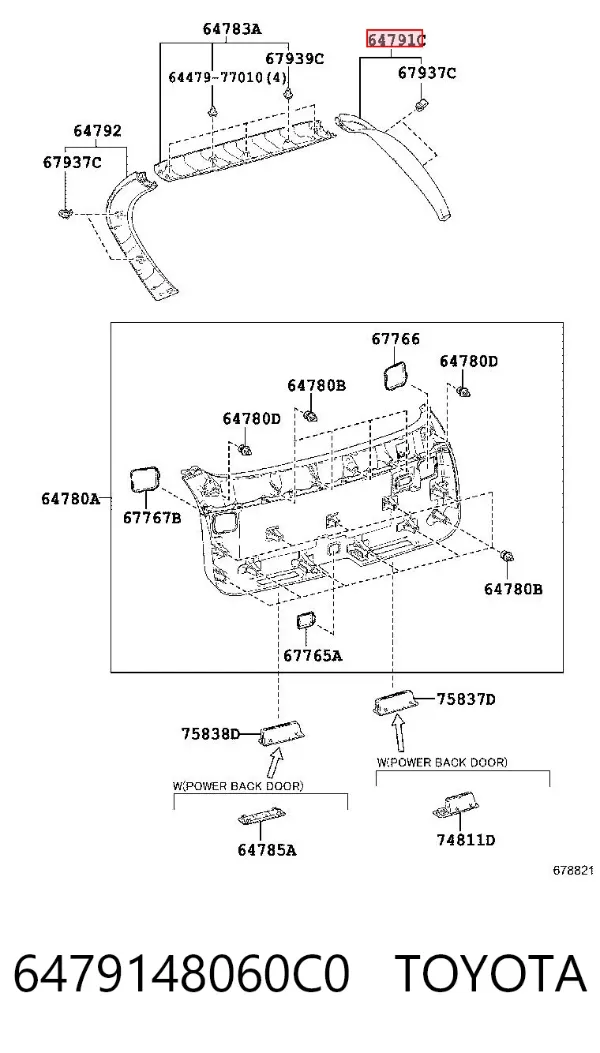  6479148060C0 Toyota