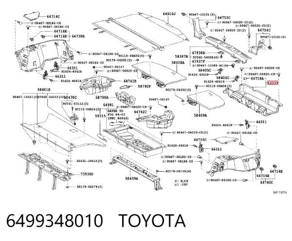  6499348010 Toyota