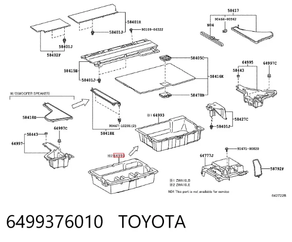  6499376010 Toyota
