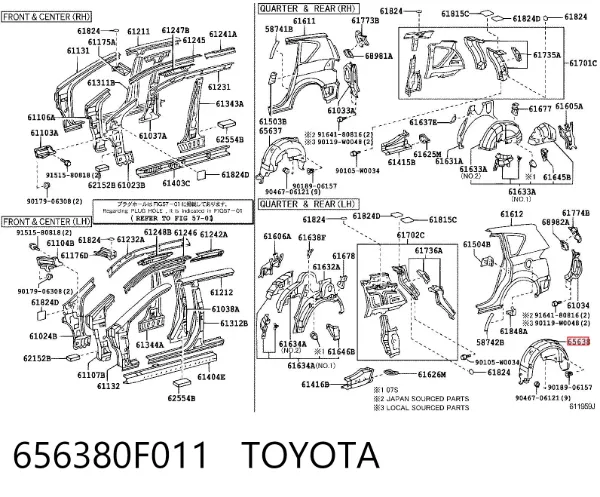  656380F011 Toyota