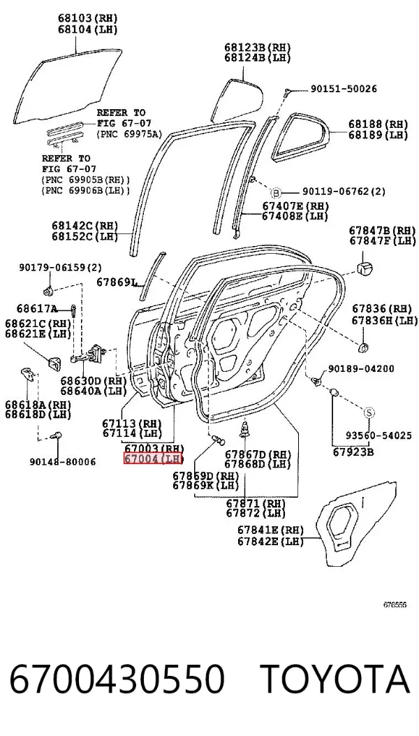 Дверь задняя левая Lexus GS JZS160