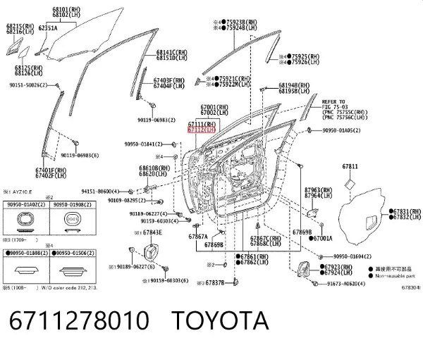  6711278010 Toyota