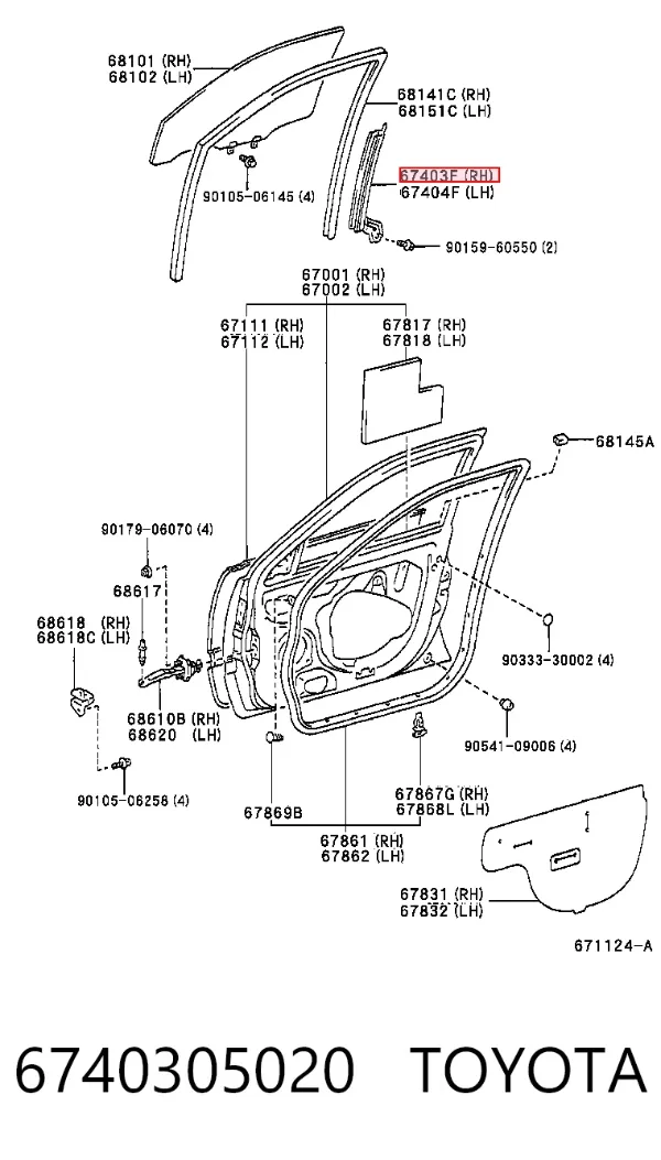  6740305020 Toyota