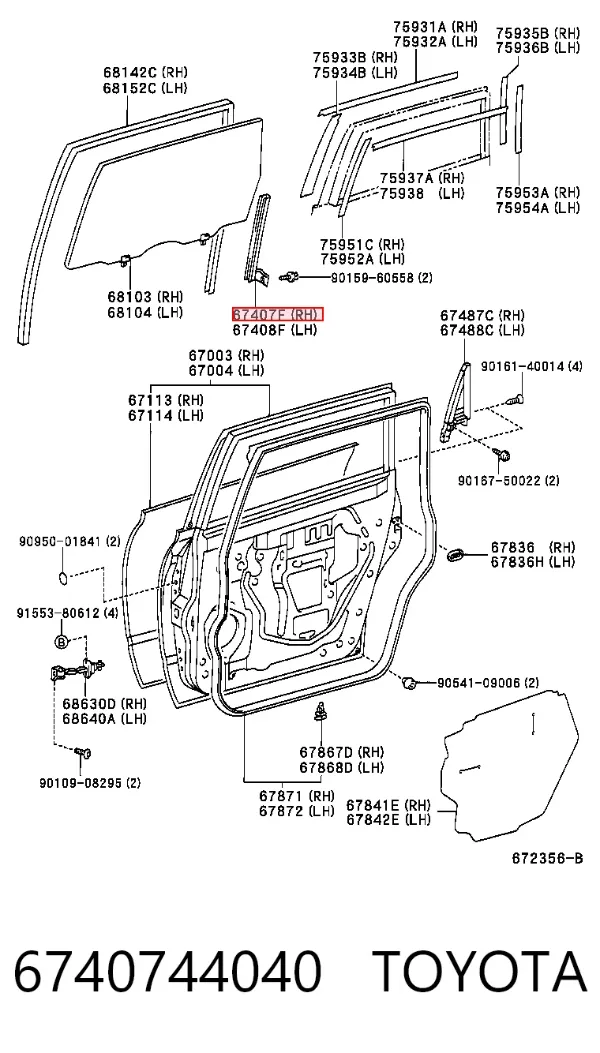  6740744040 Toyota