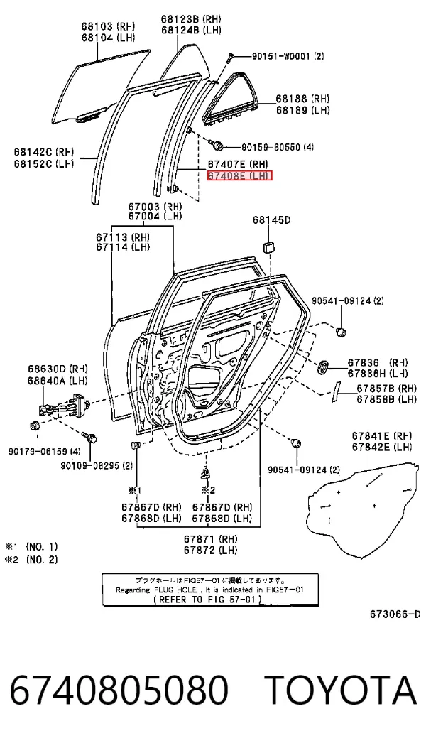  6740805080 Toyota