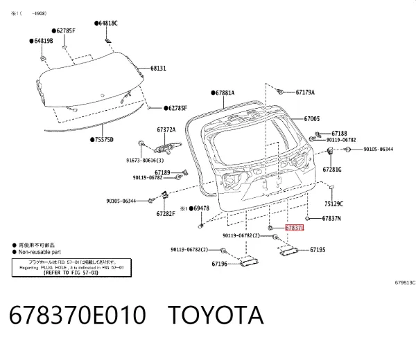  678370E010 Toyota