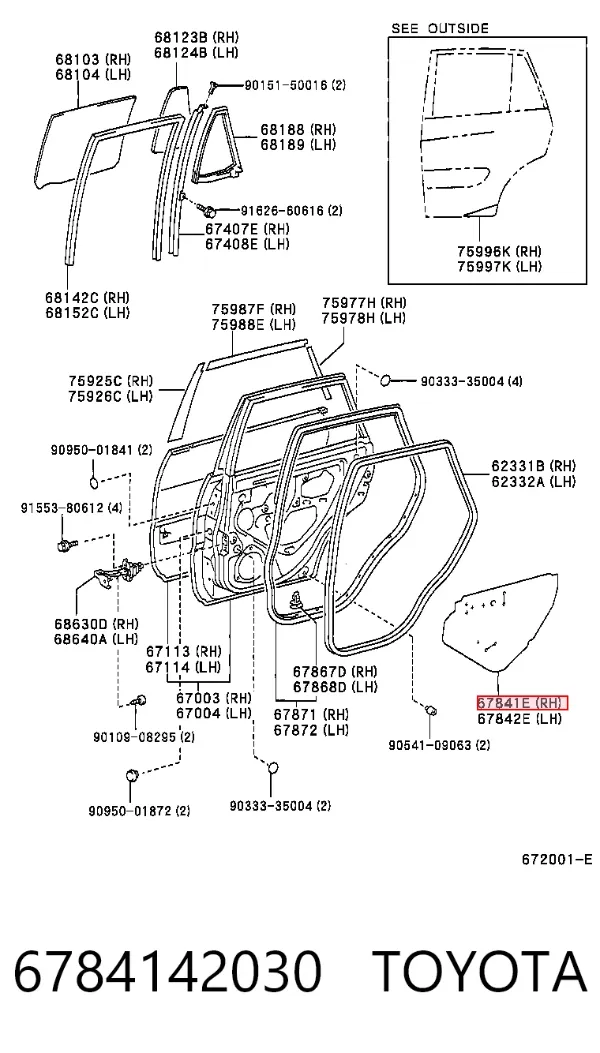  6784142030 Toyota