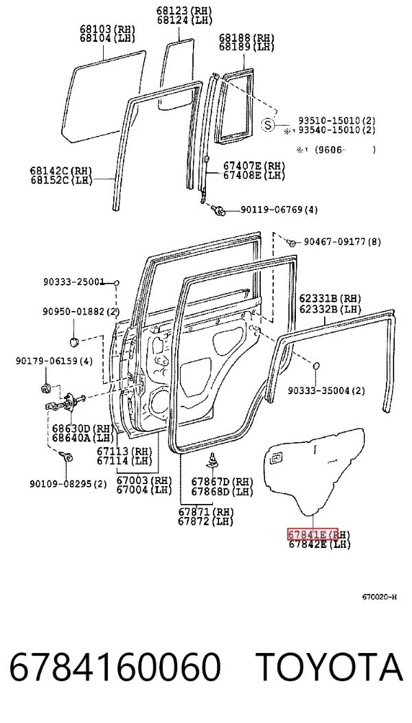  6784160060 Toyota