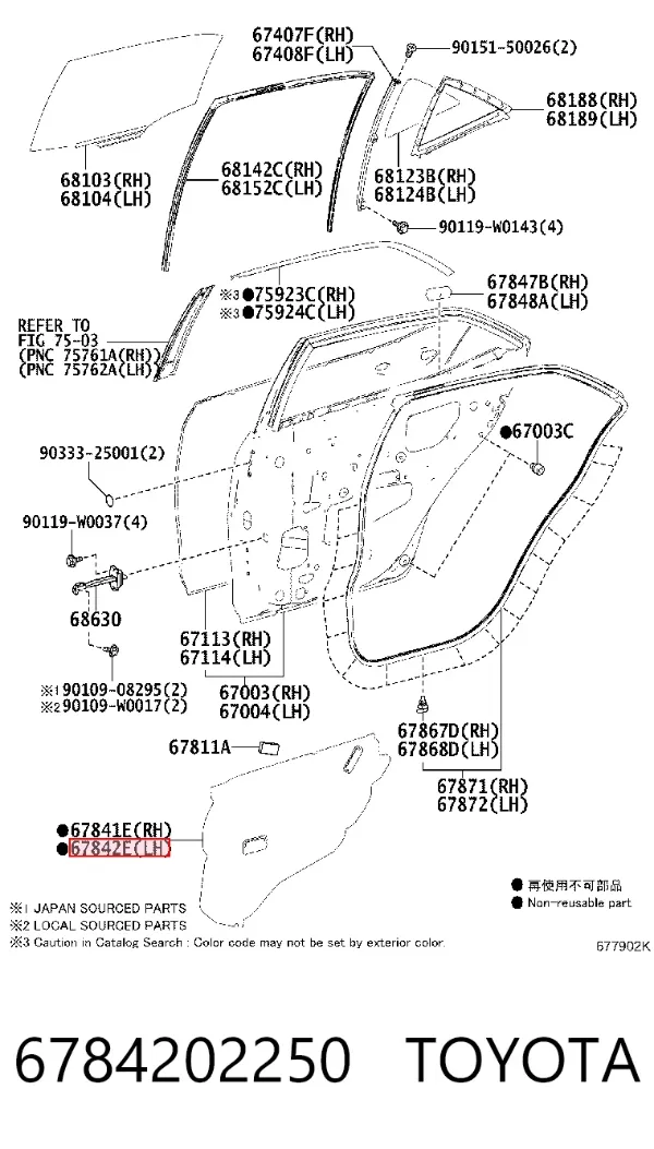  6784202250 Toyota