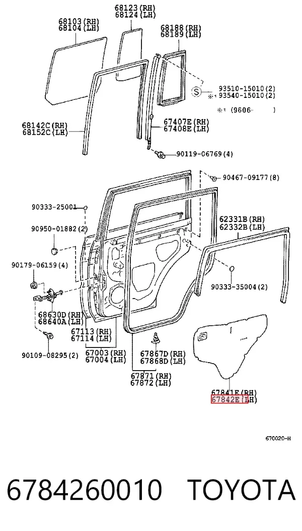  6784260010 Toyota
