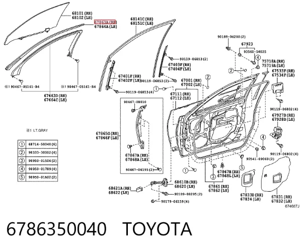  6786350040 Toyota