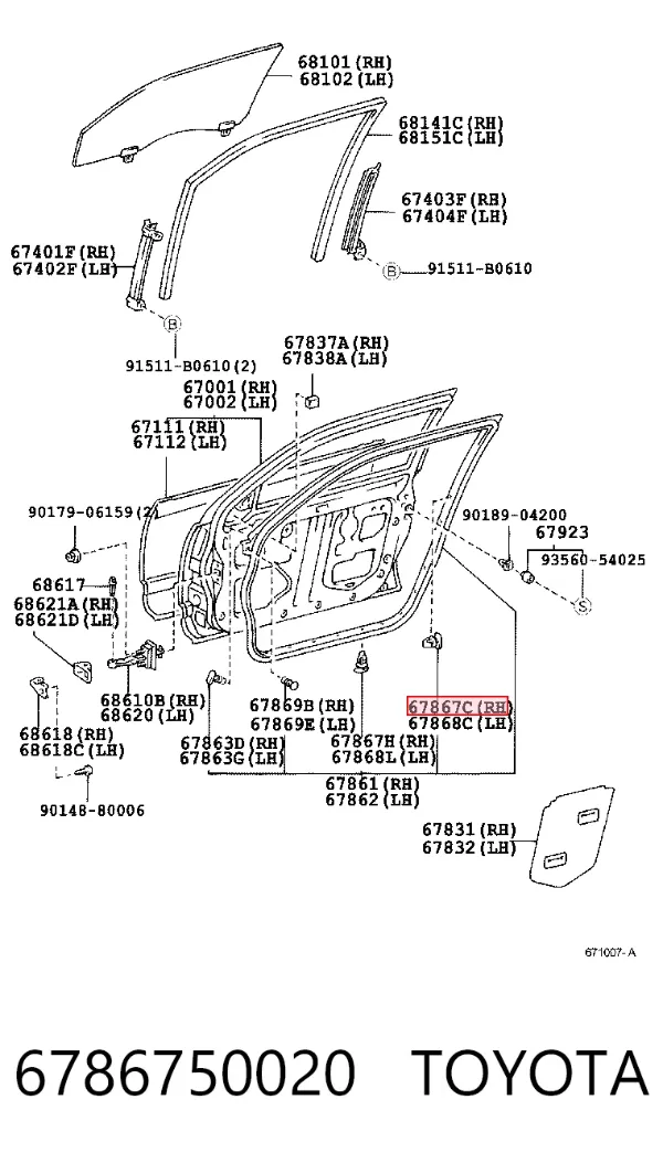  6786750020 Toyota