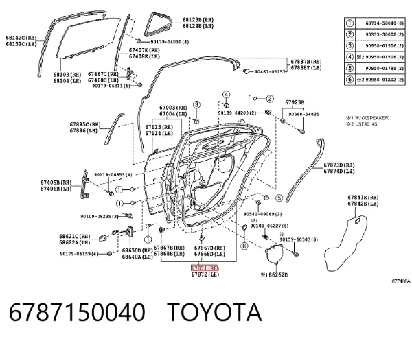  6787150040 Toyota