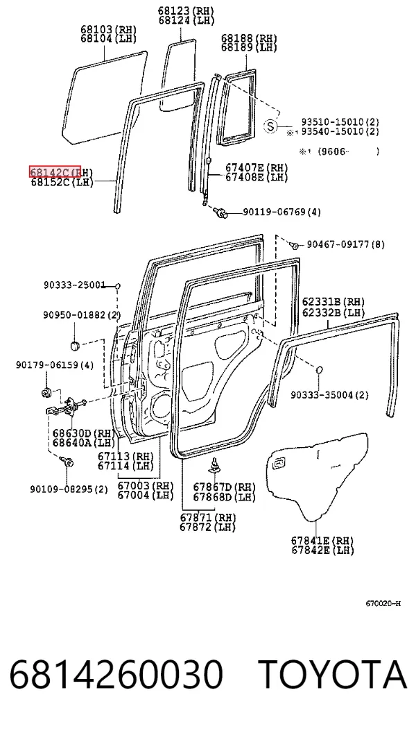  6814260030 Toyota