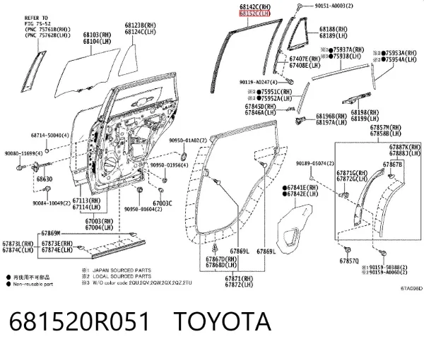  681520R051 Toyota