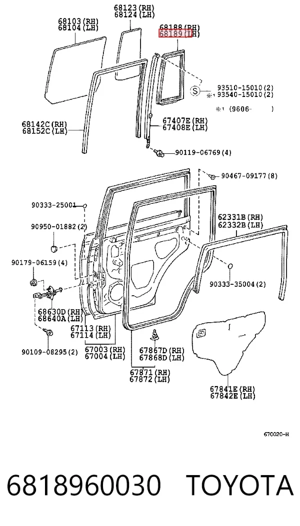  6818960030 Toyota