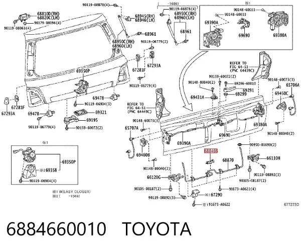  6884660010 Toyota