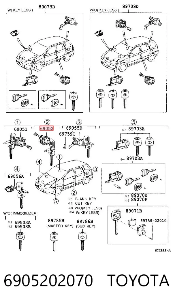  6905202070 Toyota