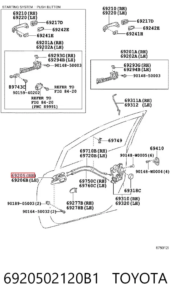  6920502120B1 Toyota