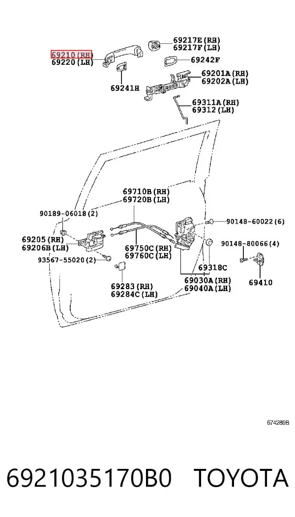  6921035170B0 Toyota