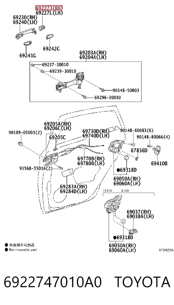  6922747010A0 Toyota