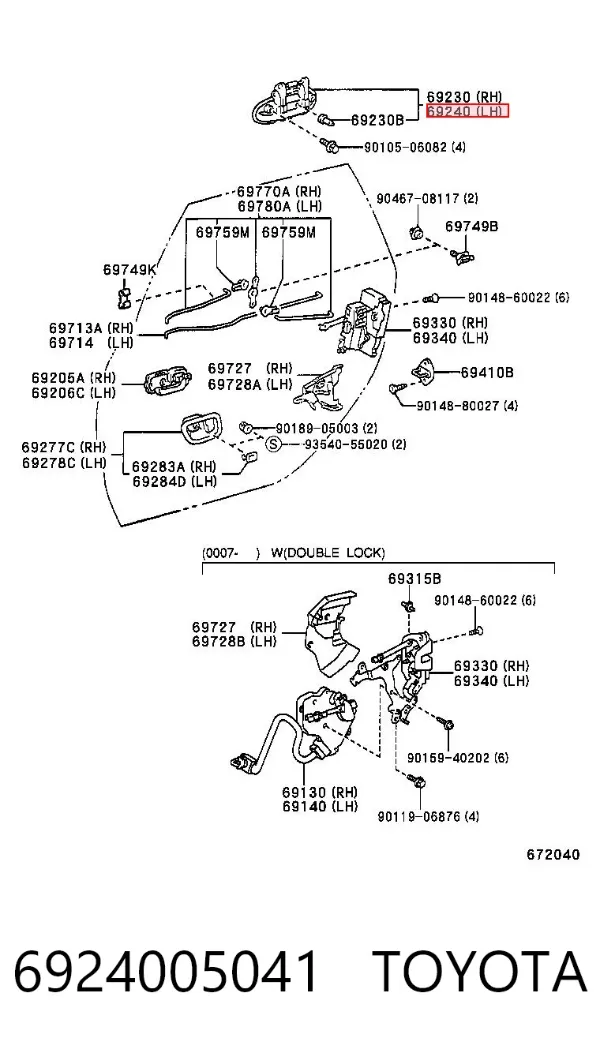  6924005041 Toyota
