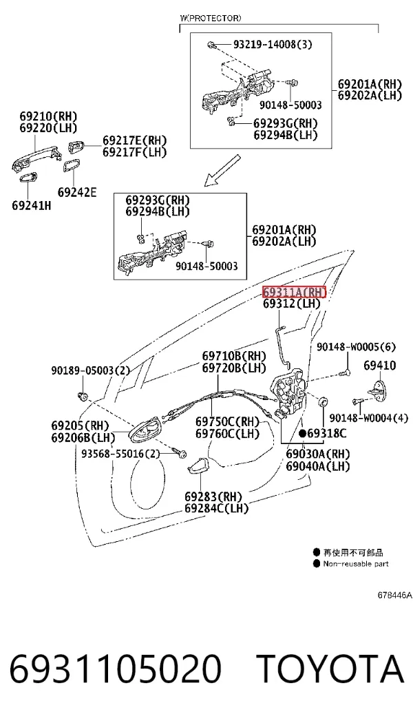  6931105020 Toyota