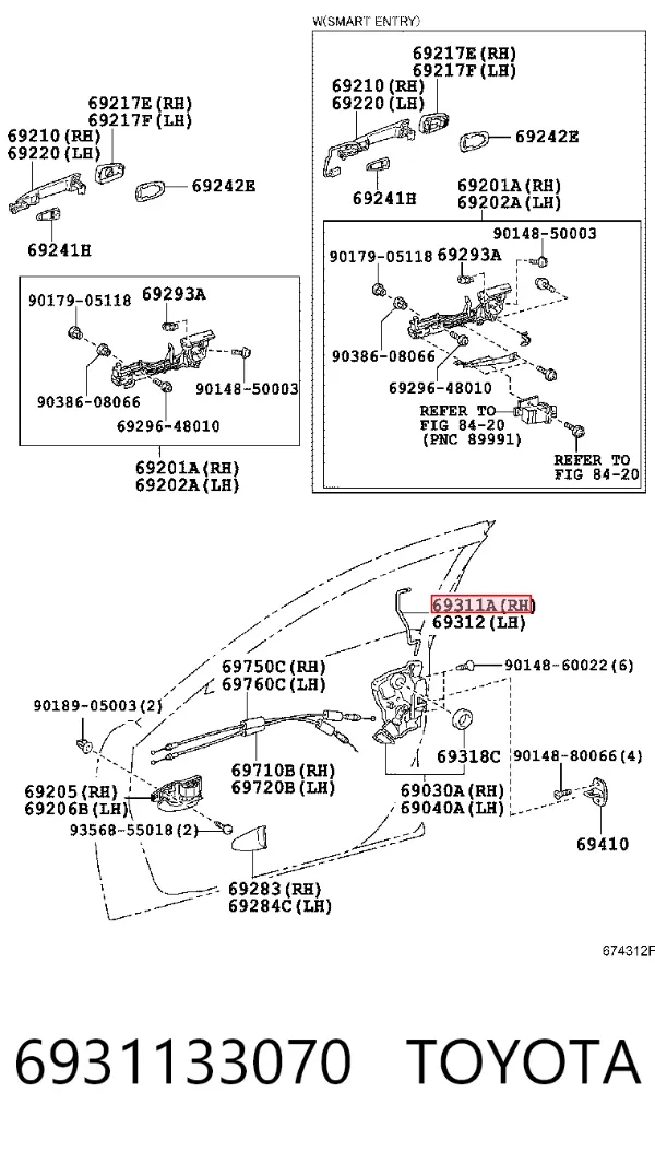  6931133070 Toyota