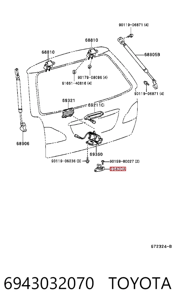  6943032070 Toyota