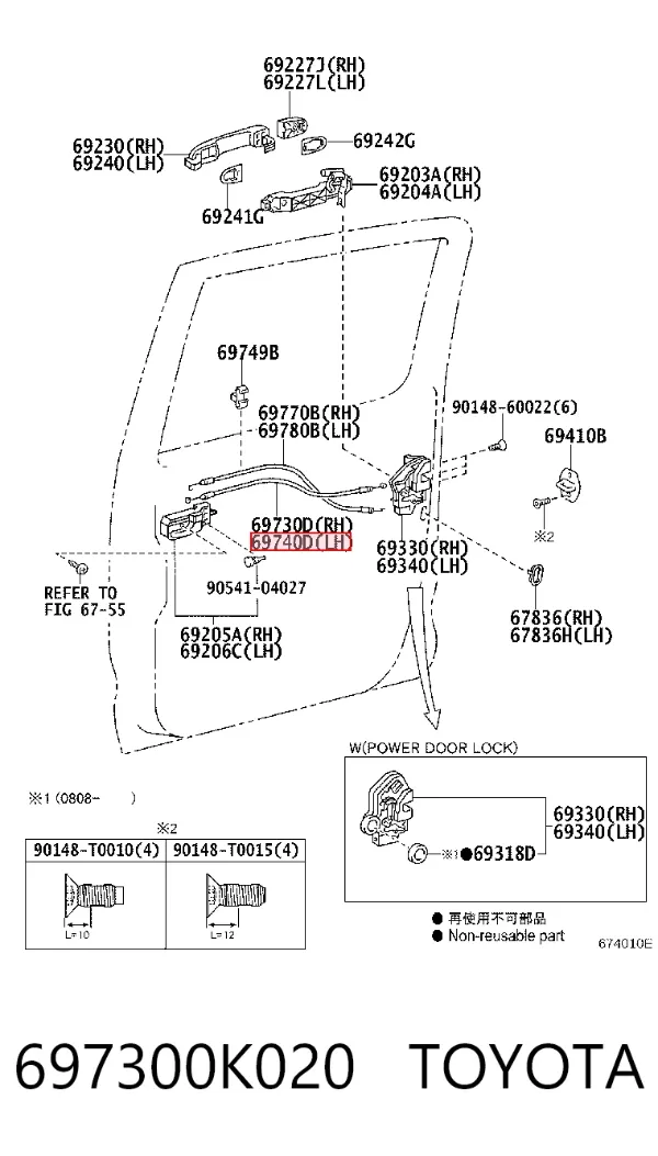 697300K020 Toyota