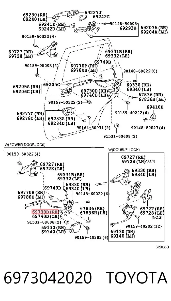  6973042020 Toyota