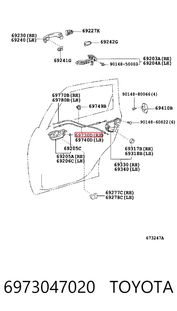  6973047020 Toyota