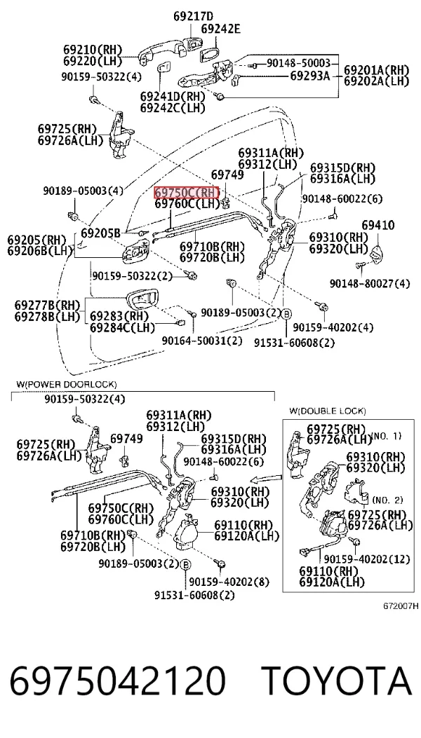  6975042120 Toyota