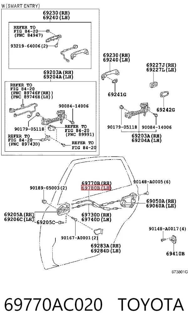  69770AC020 Toyota