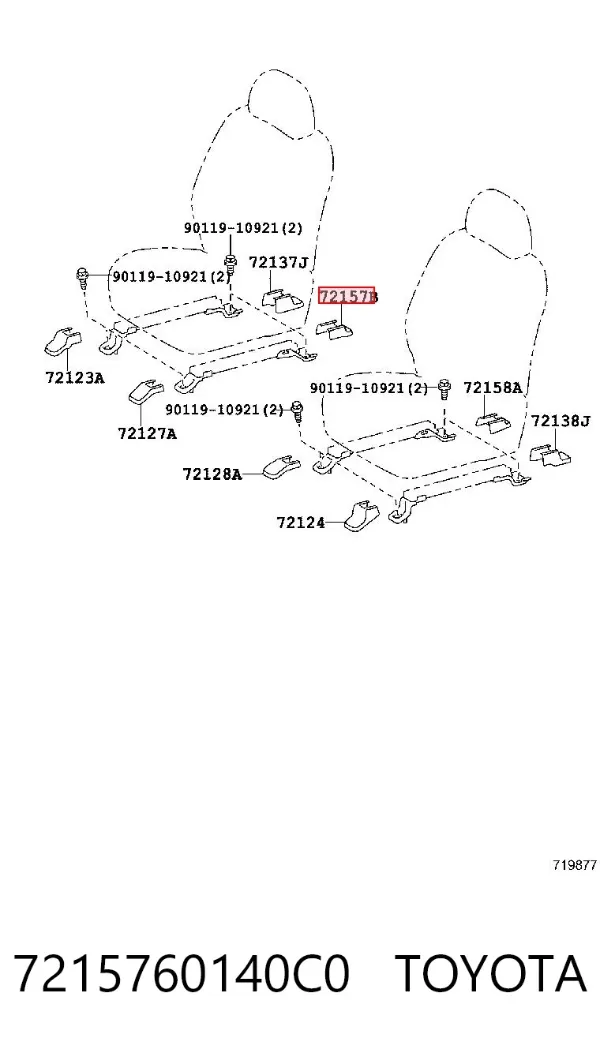  7215760140C0 Toyota