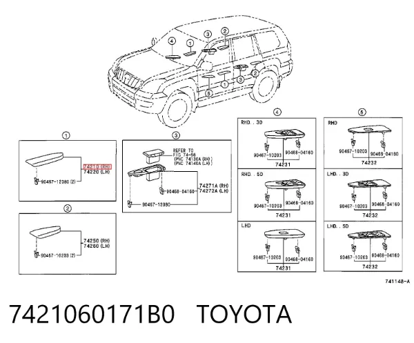 7421060171B0 Toyota