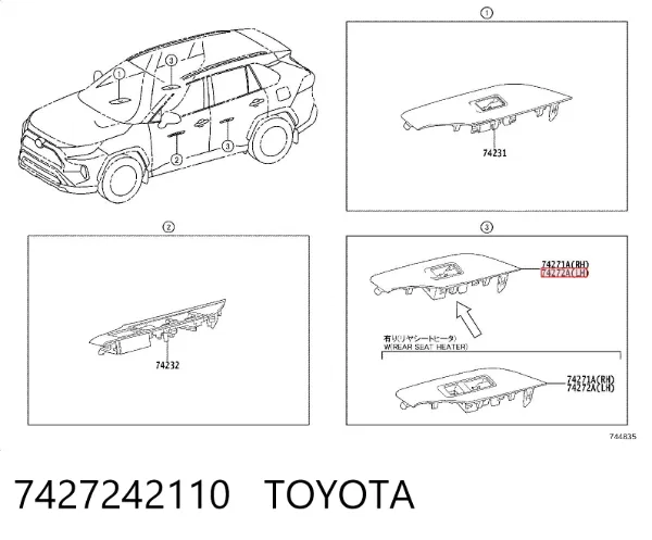 7427242110 Toyota
