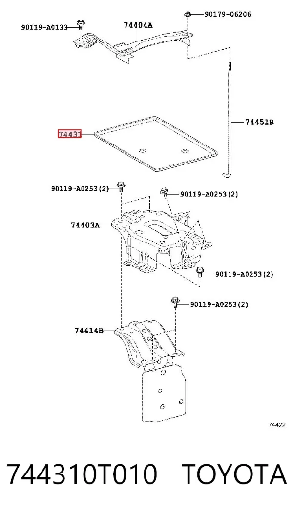  744310T010 Toyota