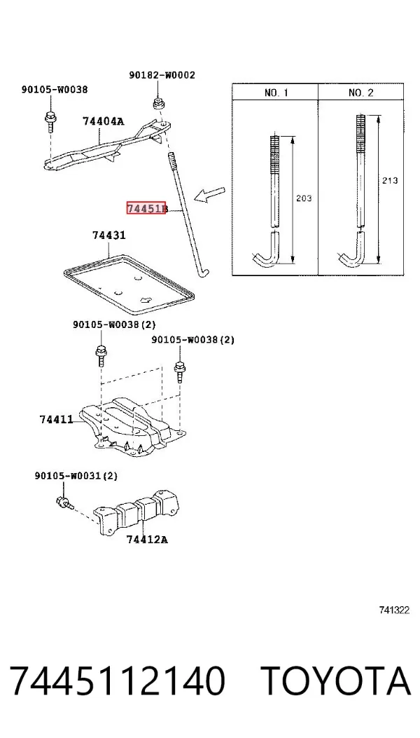  7445112140 Toyota