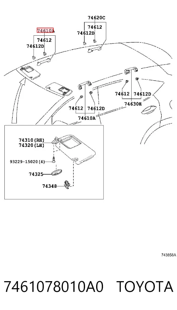  7461078010A0 Toyota