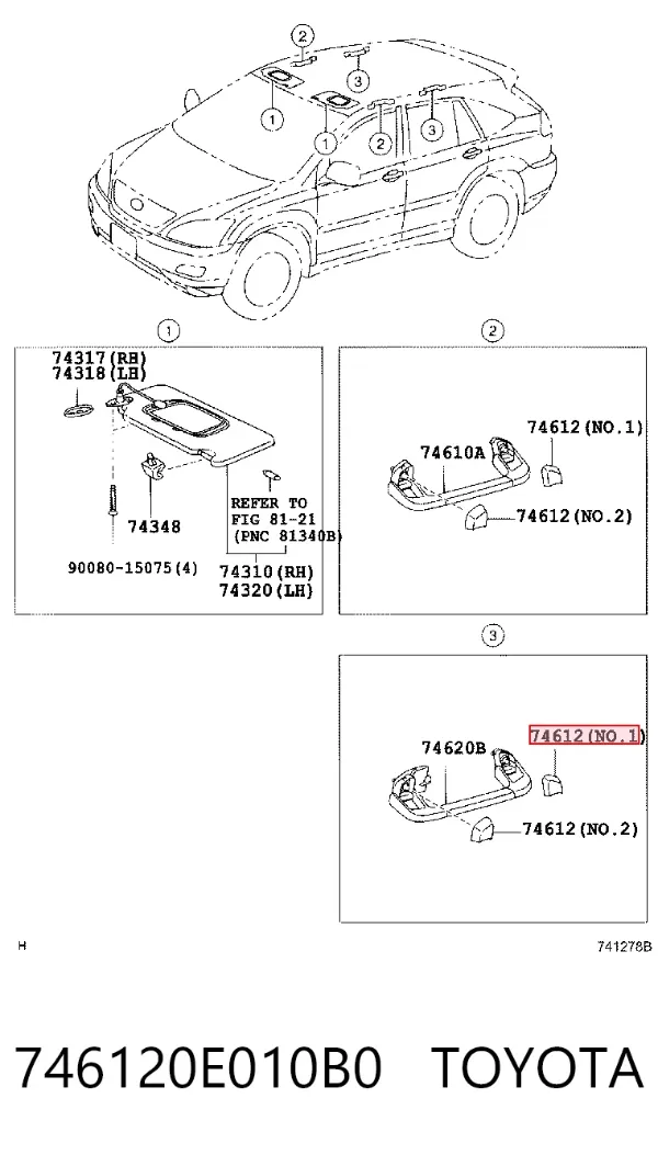  746120E010B0 Toyota