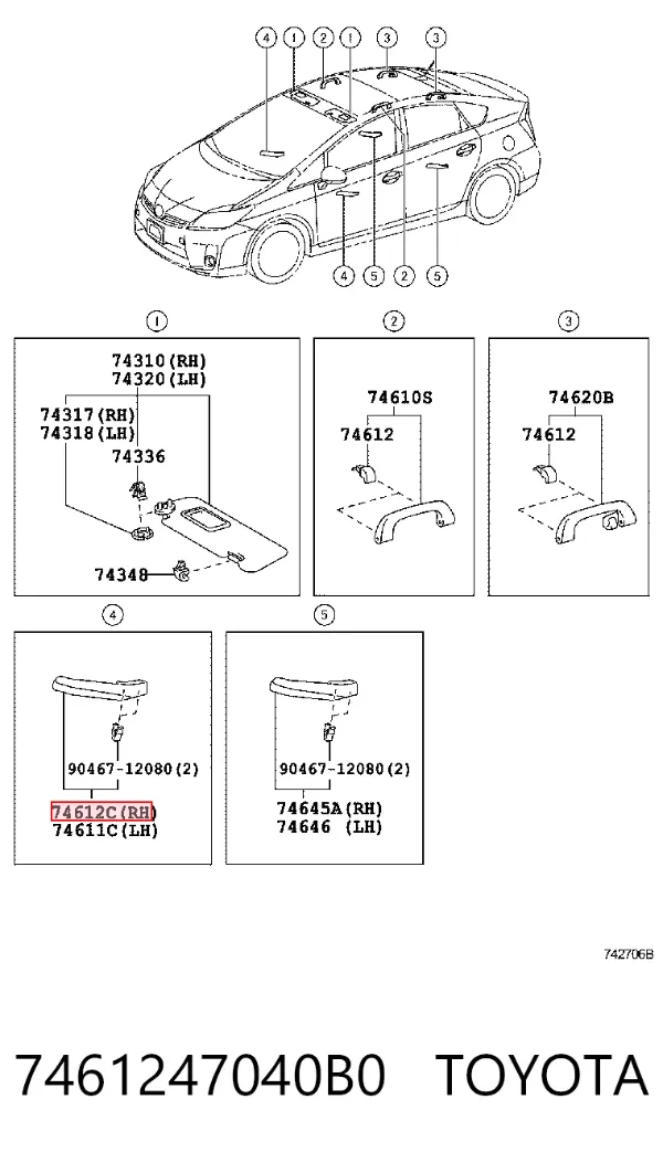  7461247040B0 Toyota